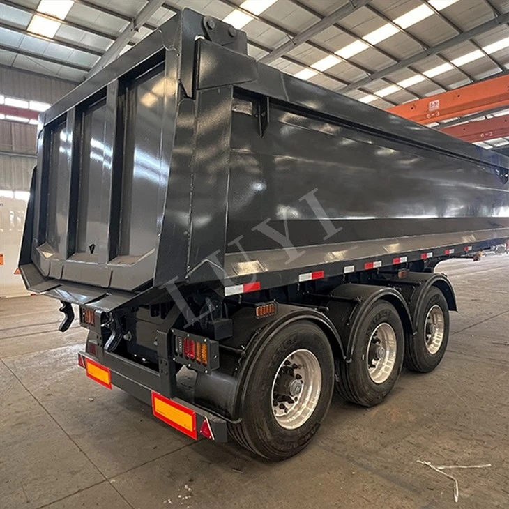 3 Axle Dump Semi Trailer With Strong Structure factory