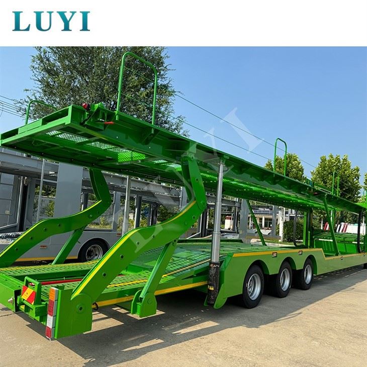 Car Carrier Semi Tailer 3axes Upper Transportation Container